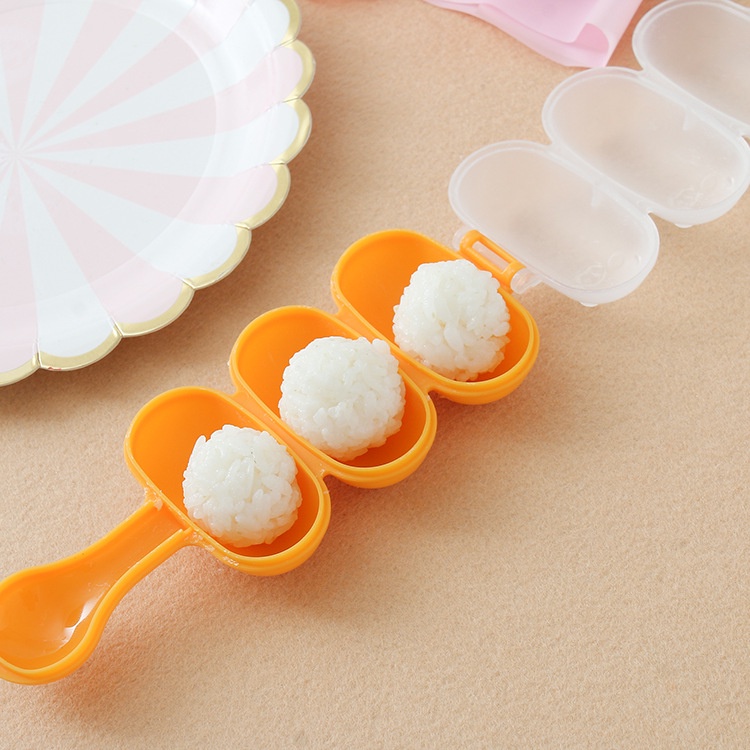 Cetakan Nasi Bento Bola Bulat Gulung Plus Centong Rice Ball Shaker Bento Rice Ball Mold F851