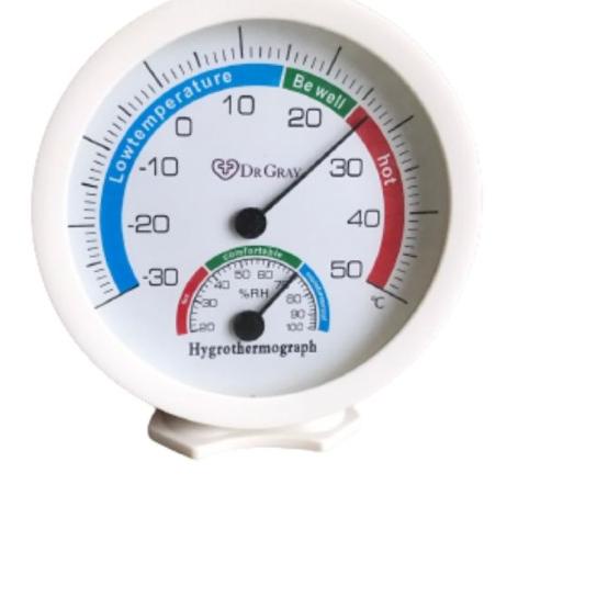 termometer ruangan /hygrometer analog 5 inch