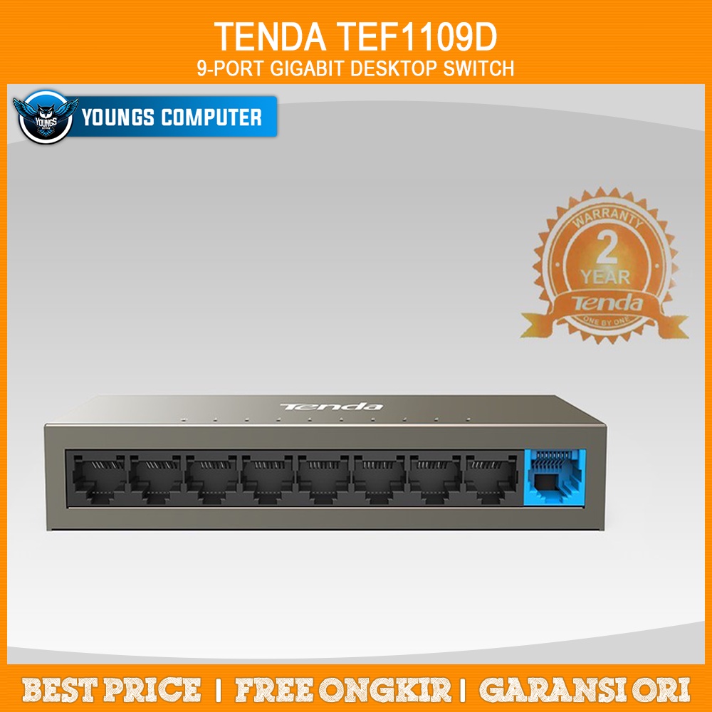Switch Internet TENDA TEF1109D 9-Port 10/100M Ethernet Desktop Switch