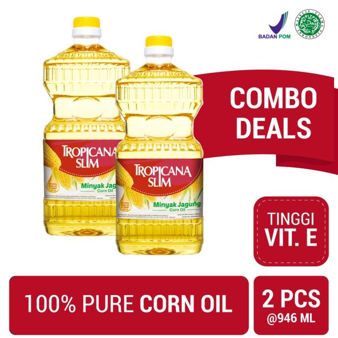 

Twin Pack: Tropicana Slim Minyak Jagung 946ml - Pure Corn Oil