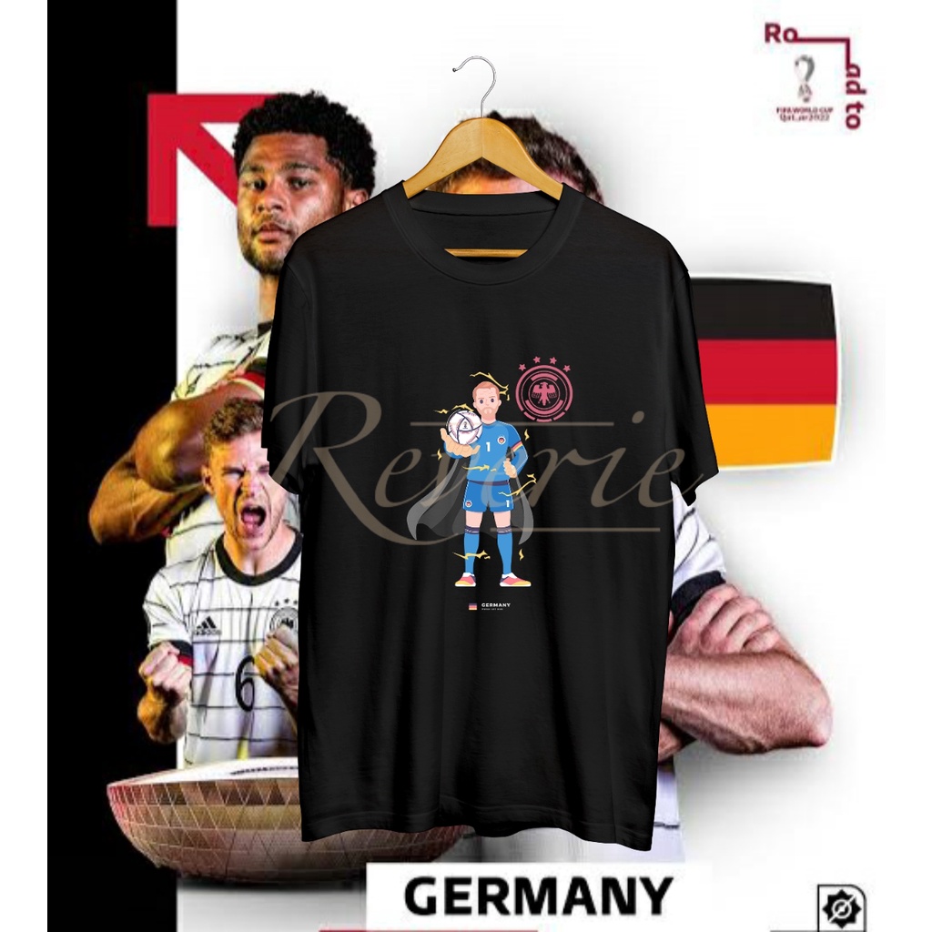 KAOS JERMAN MANUEAL NEUER BAJU TSHIRT WORLD CUP 2022 FIFA QATAR PIALA DUNIA FOOTBALL SEPAKBOLA FUTSA