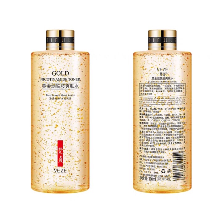 Veze 24K Toner Wajah Nikotinamide Emas By AURORA