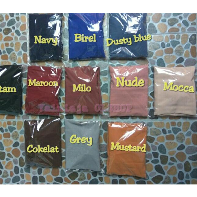 rok wolfis panjang polos - Biru Muda