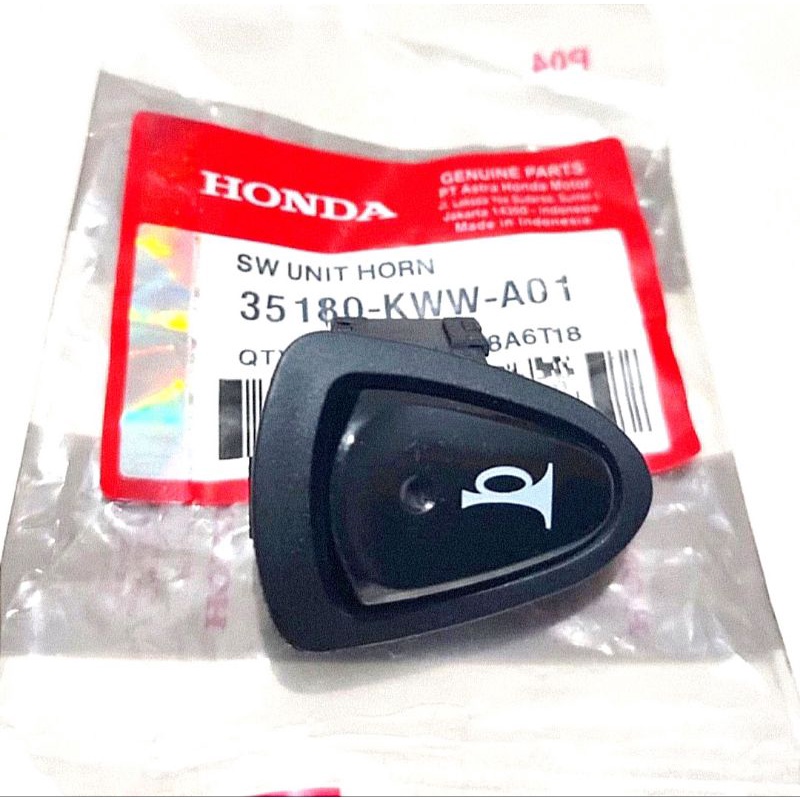 TOMBOL KLAKSON REVO ABS, BLADE, VARIO 125,BEAT FI, SCOOPY KWW ORIGINAL