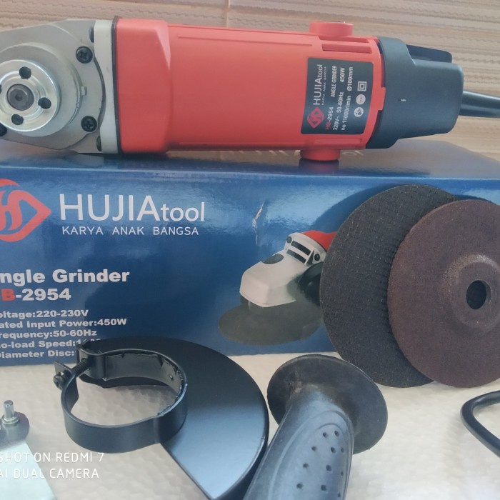 favorit] Mesin Gerinda Tangan 450watt HUJIA TOOL HB2954 Karya Anak Bangsa