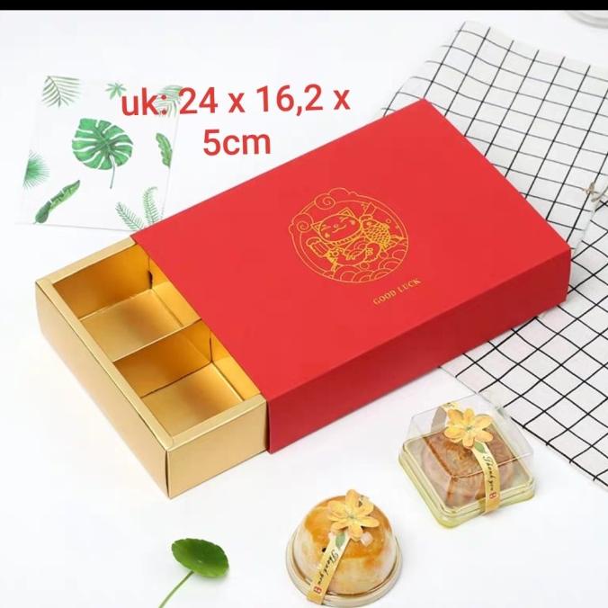 

BEST SALES KOTAK SOUVENIR IMLEK MERAH SEKAT ISI 6 BOX TARIK KUE BULAN MOONCAKE ORIGINAL