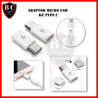 CONVERTER SAMBUNGAN MICRO KE TYPE C - ADAPTOR MICRO USB KE TYPE C