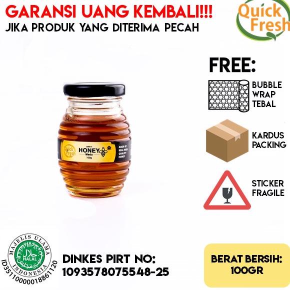 

ジ Madu Murni Asli Quick Fresh Honey 100Gr (Jar Kaca) ↖