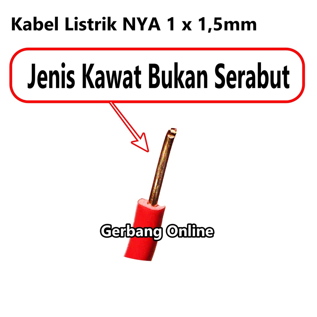 Kabel Listrik NYA 1x1.5 50 Meter 45 Meter FULL TEMBAGA SNI KOKATA