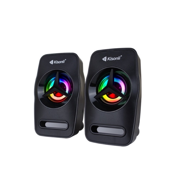 Gaming Speaker Komputer / Laptop  Multimedia Lampu LED RGB With Switch Volume Control  - L-3030