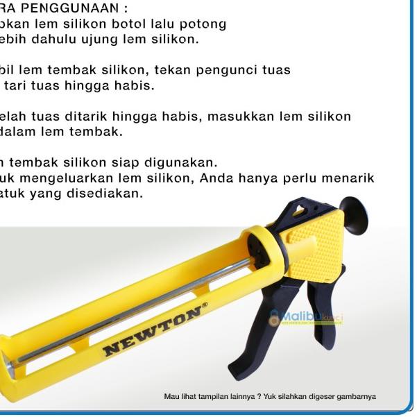 

YFC-08 Tembakan Lem Silikon/ Silicone Sealent Caulking Gun/ NEWTON