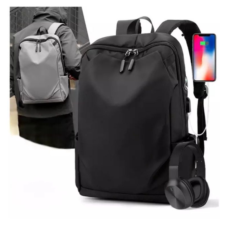 Tas Ransel Pria USB Charge Tas Laptop Anti Maling Backpack Fashion TR404