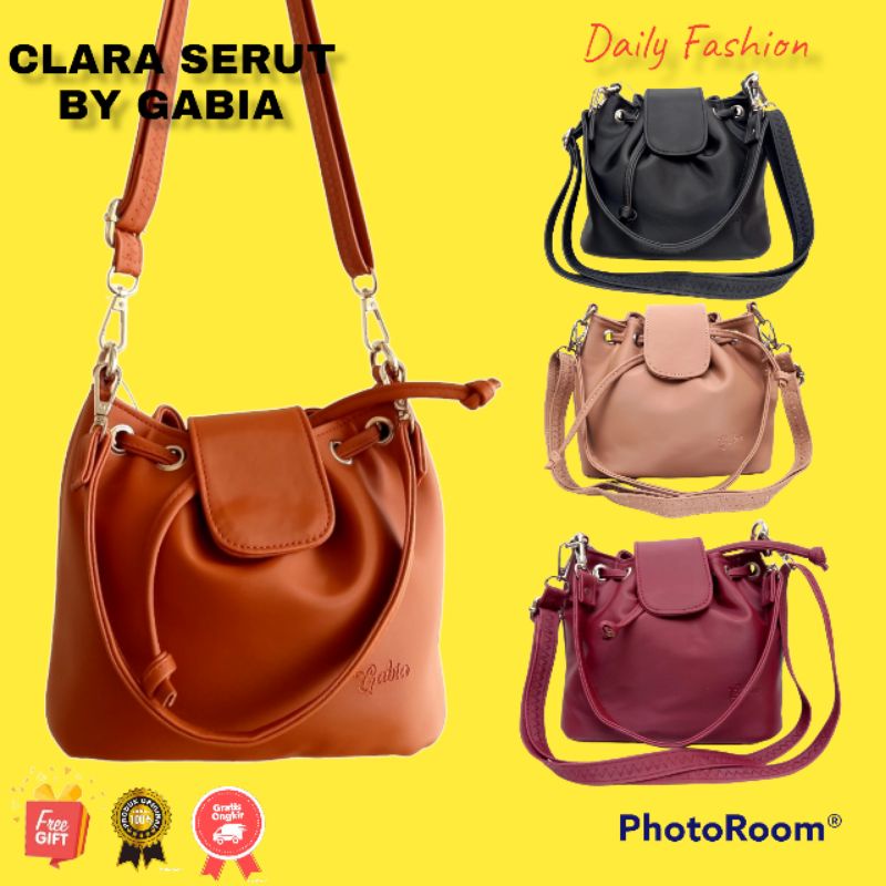 TAS SELEMPANG CLARA GABIA BAHAN CHOCOLY ANTI AIR / TAS SELEMPANG PREMIUM / TAS SELEMPANG SERUT