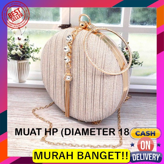 Tas Wanita Tas Pesta Wanita Korea Rantai Dioca Ta240B5 Kulit Hitam Fas Tas Pesta 22075 Import / Tas 