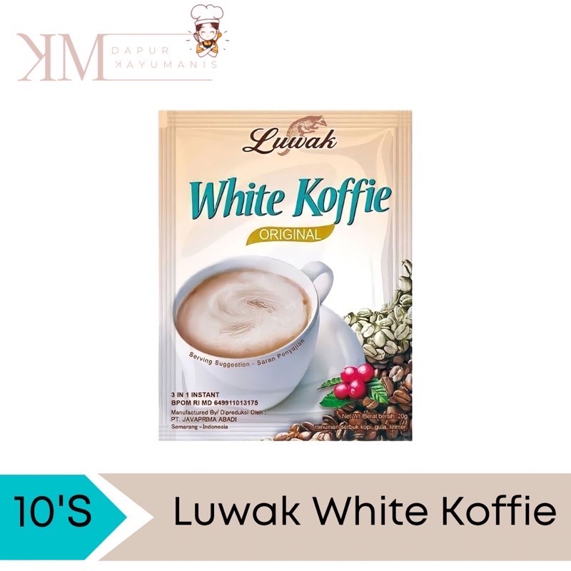 Jual Luwak White Koffie Original Renceng Sachet Gr Shopee