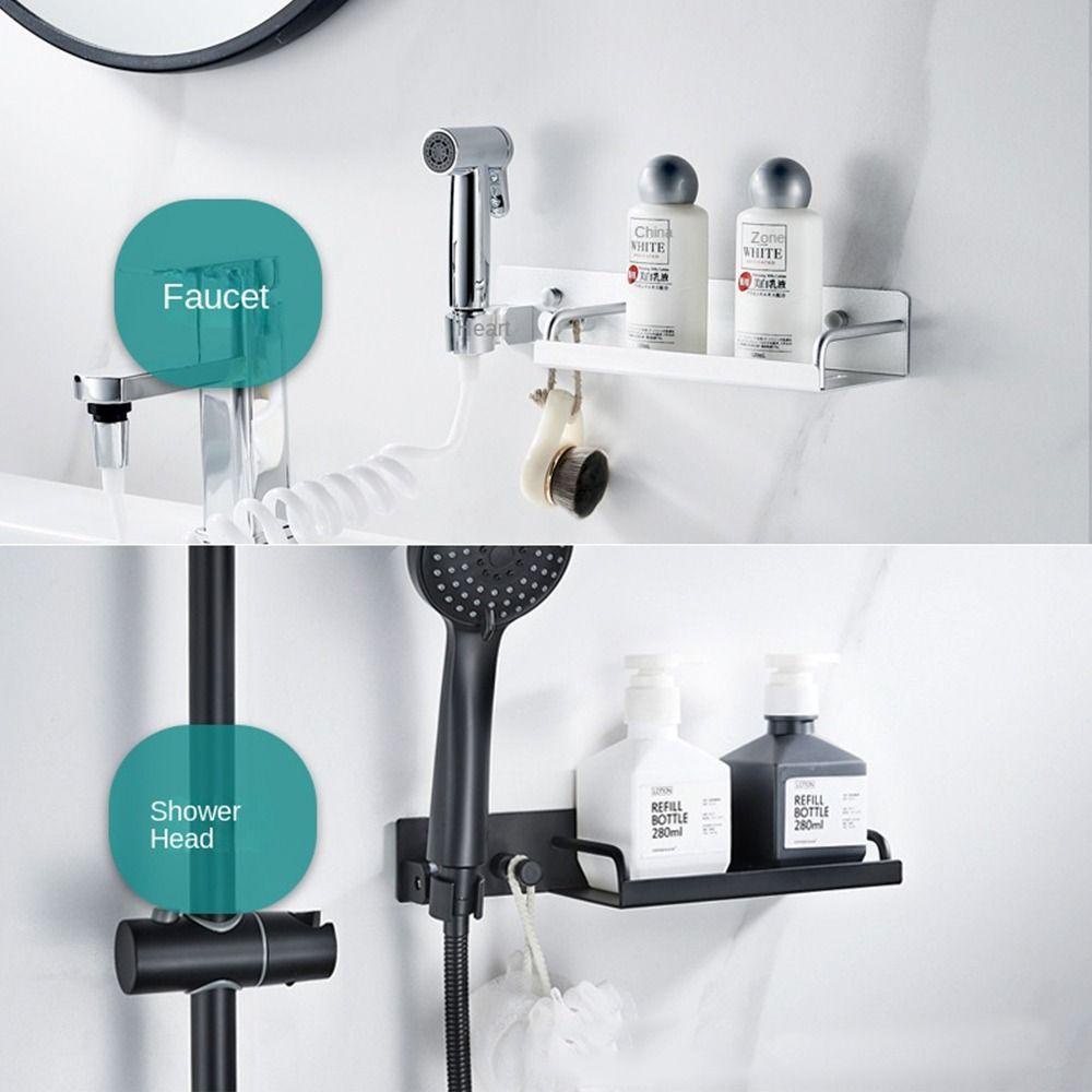 Populer Tempat Penyimpanan Shower Rak Kamar Mandi Organizer Kepala Shower Holder Rack Storage Organiser