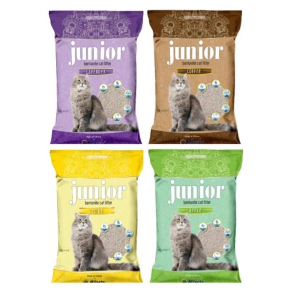 Pasir Kucing Junior Bentonite Cat Litter 25L 25 L Liter Gumpal Wangi