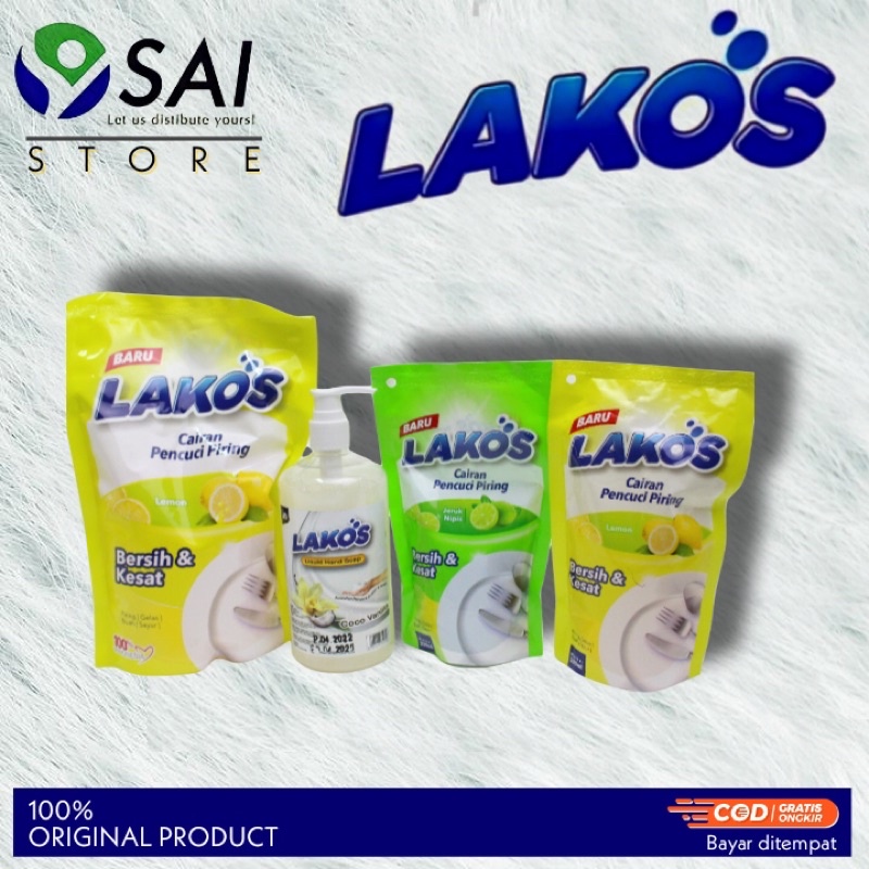 Lakos Sabun Cuci Piring Aroma Lime 250ml, lakos cuci piring
