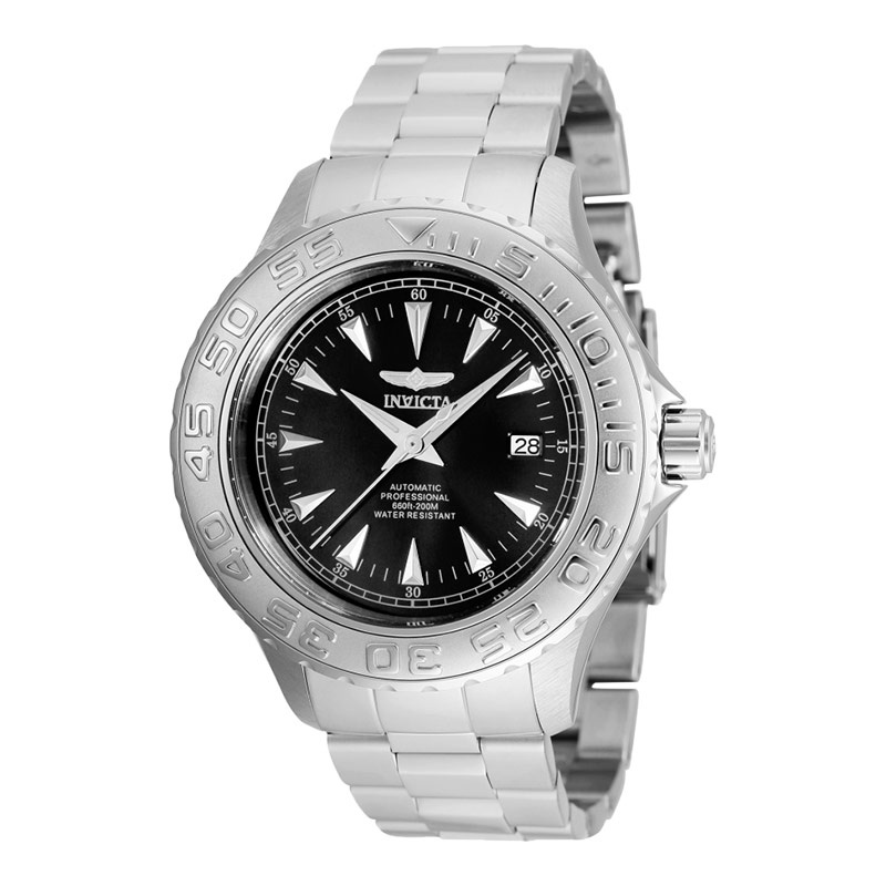 Jam Tangan Pria INVICTA Pro Diver 2300 Automatic Black Dial Stainless Steel Strap
