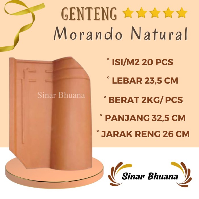 Genteng Morando Natural Super / Genteng Murah Berkualitas dan Kuat