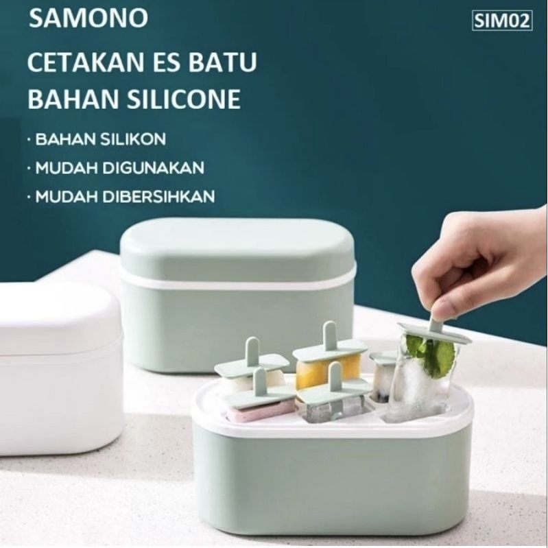 Samono SIM02 Cetakan Es Krim Silicon Ice Cream Mold