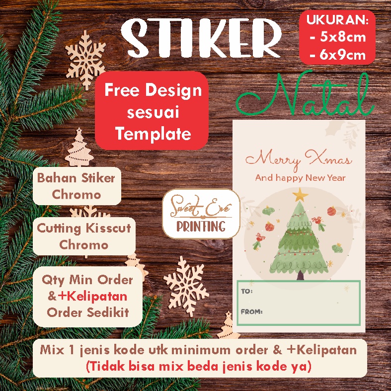 

STIKER CHROMO PERSEGI PANJANG NATAL CHRISTMAS UNTUK PARCEL HAMPERS KADO BOX (UKURAN 5X8 & 6X9 CM)