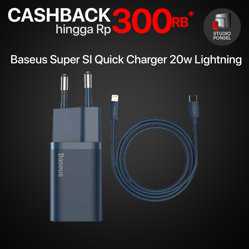 Baseus Super SI Quick Charger 20w Kabel Type C to Lightning iPhone