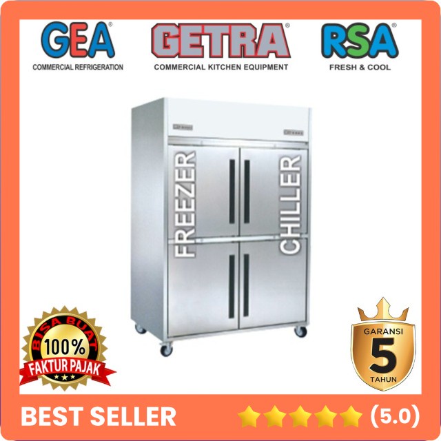 JUAL UPRIGHT FREEZER CHILLER GEA D-RW8U2HHHH KULKAS GEA COMBI FREEZER CHILLER KITCHEN COMMERCIAL