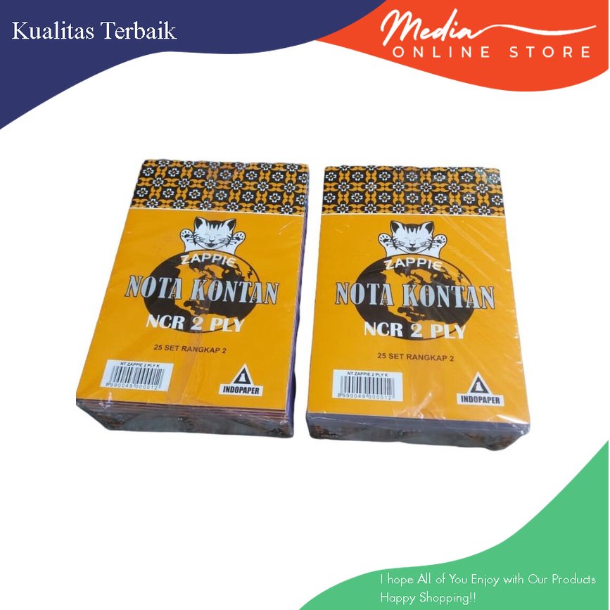 

PROMO!!!Murah !!! 10 Buku Nota Kontan 2Ply NCR 25 Set Rangkap 2 | Zappie IndopaperKUALITAS TERBAIK