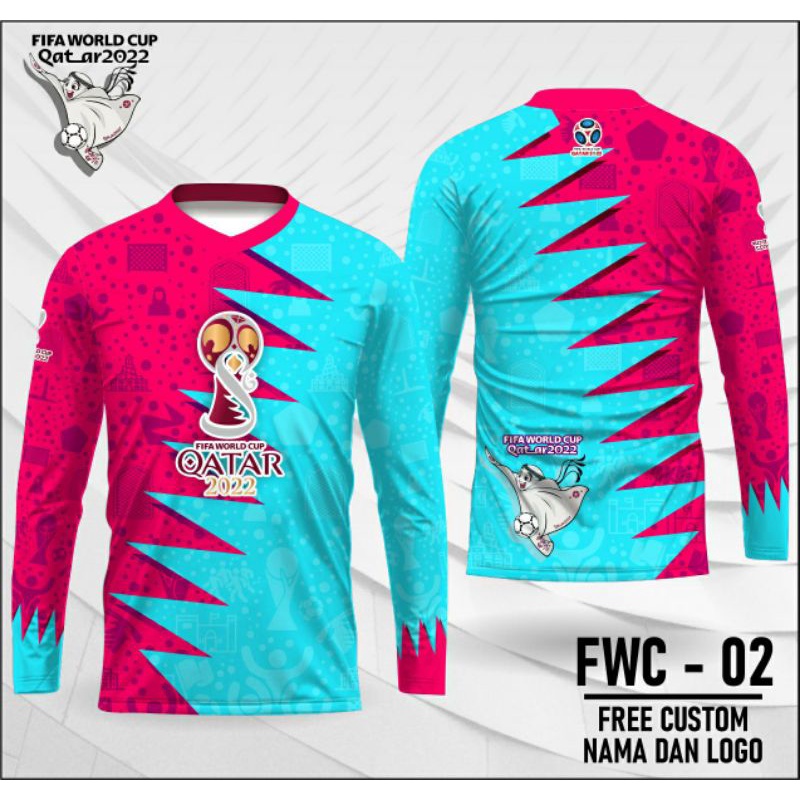 Baju piala dunia qatar2022 Jersey piala dunia qatar fwc lengan panjang