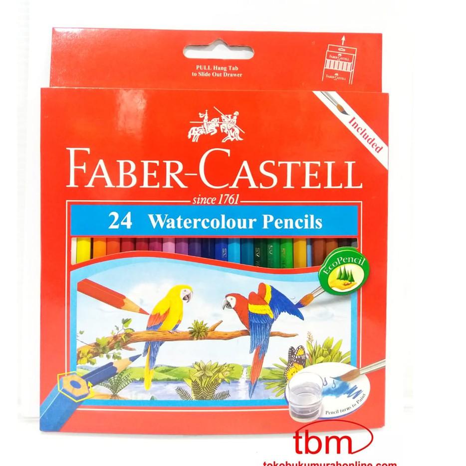 

Diskon Viral FABER CASTELL 24 WATERCOLOUR PENCILS / PENSIL WARNA FABER CASTELL