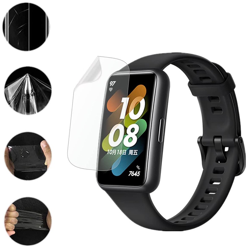 Anti Gores Screen Protector 3D PMMA Film for Huawei Band 8/6/7 Full Screen Cover List Hitam