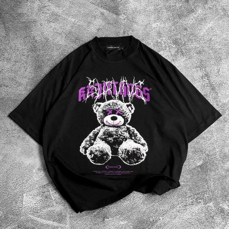 GSC - Baju KAOS OVERSIZE TRUTH VS LOVE / Kaos Oversize terbaru-snow hitam