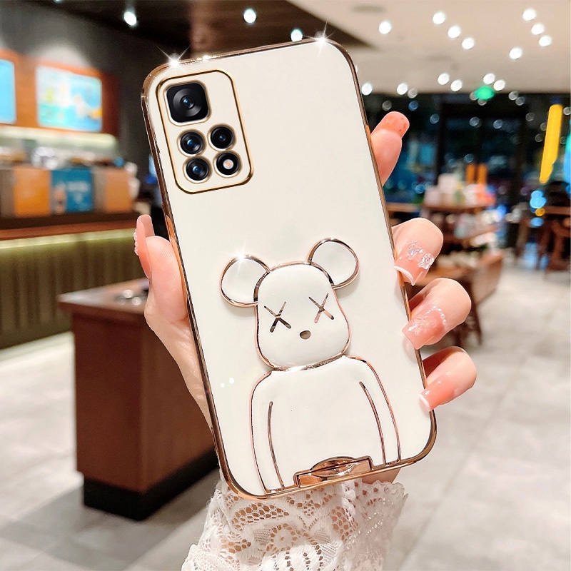 Soft Case Silikon Motif Beruang Untuk Xiaomi Mi 12 Lite Mi 11 Lite Mi 11T Pro 10T Note 8 Pro Note 7 8A