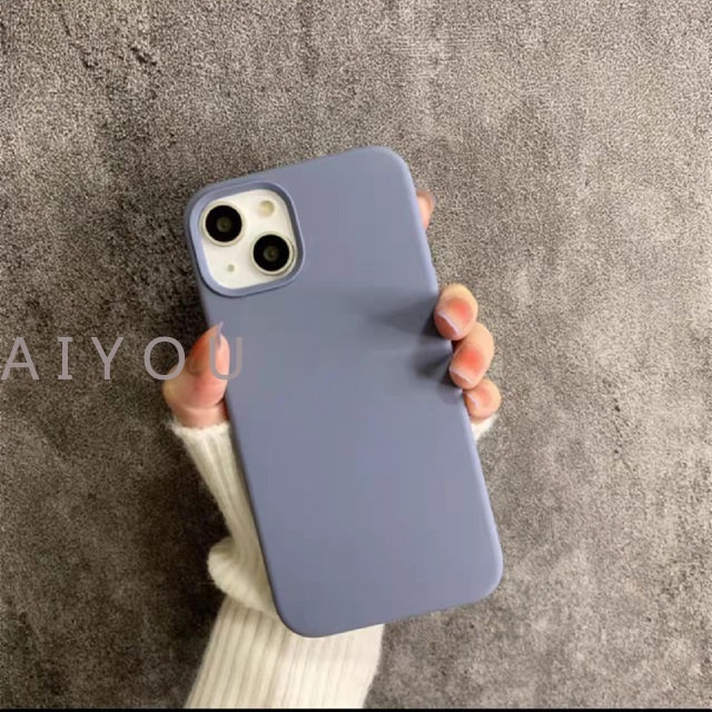 Casing soft case Silikon Warna Polos Untuk iPhone 14 13 pro max bumper