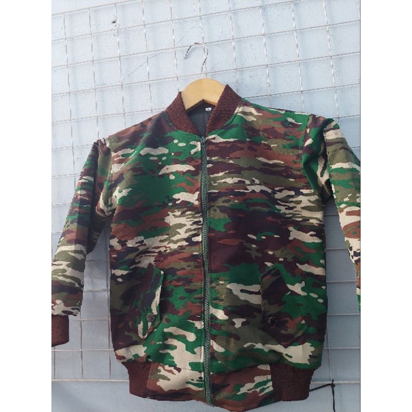 jaket crew anak loreng tni ad terbaru