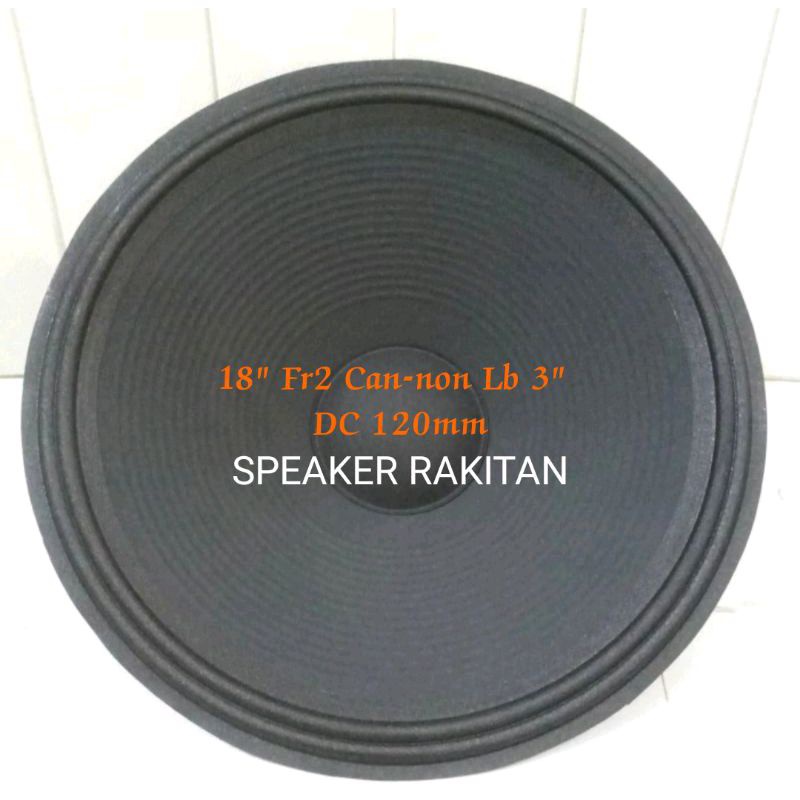 Daun Speaker 18 inch Can-non Lubang 3 inch + Duscup .2pcs