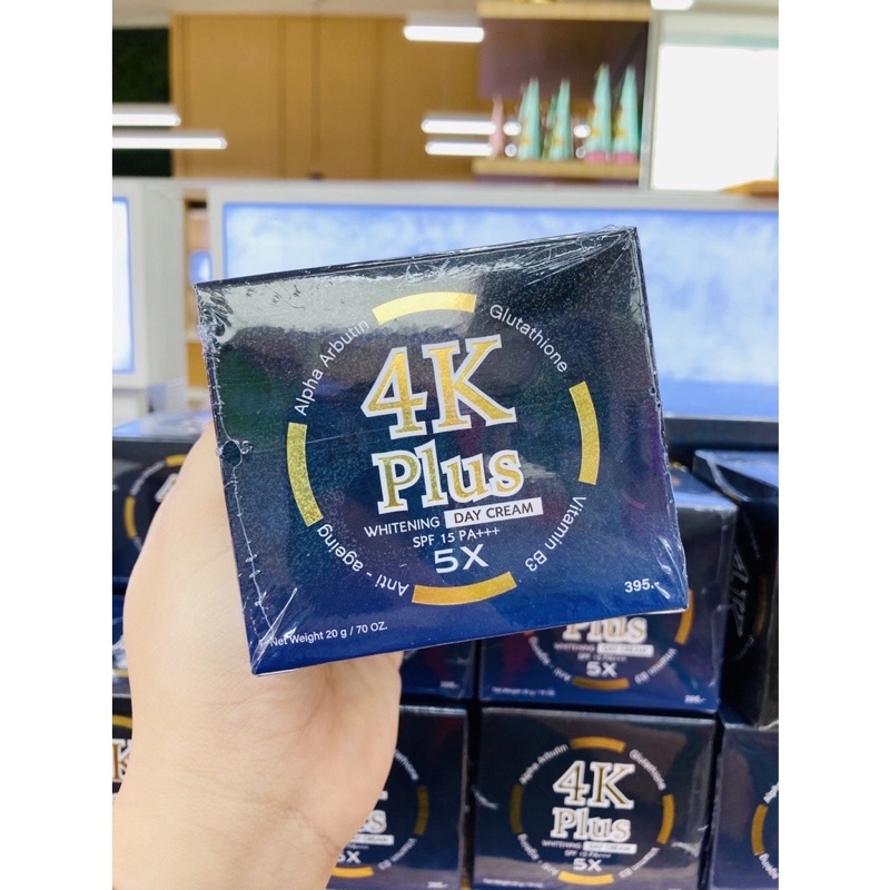 4k plus whitening day cream spf 15+++ PA original thailand