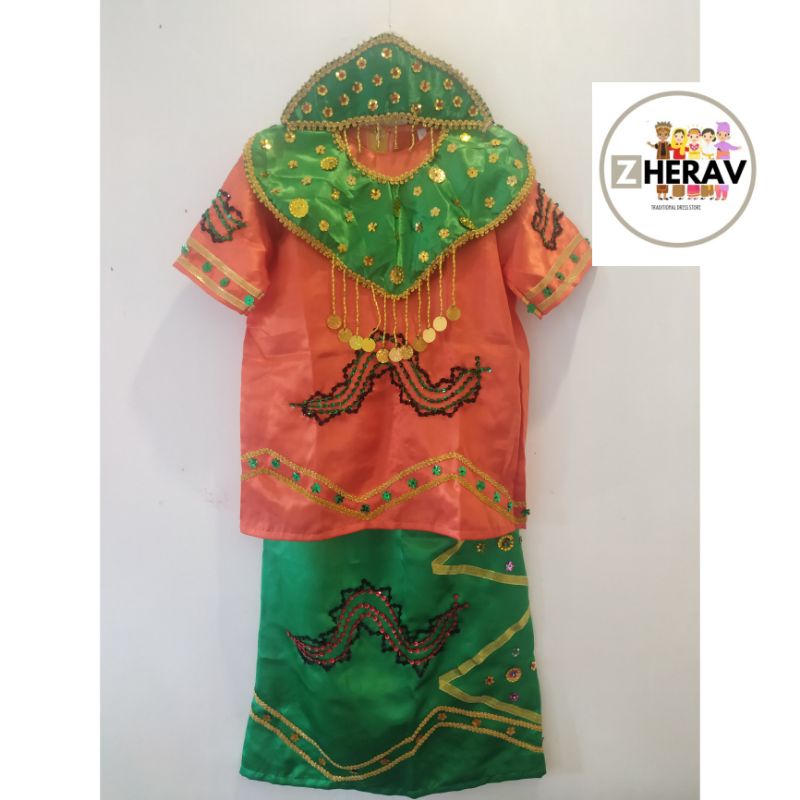 ready stok baju busana pakaian adat Banjarmasin kalimantan selatan anak laki perempuan paud TK SD SMP dewasa