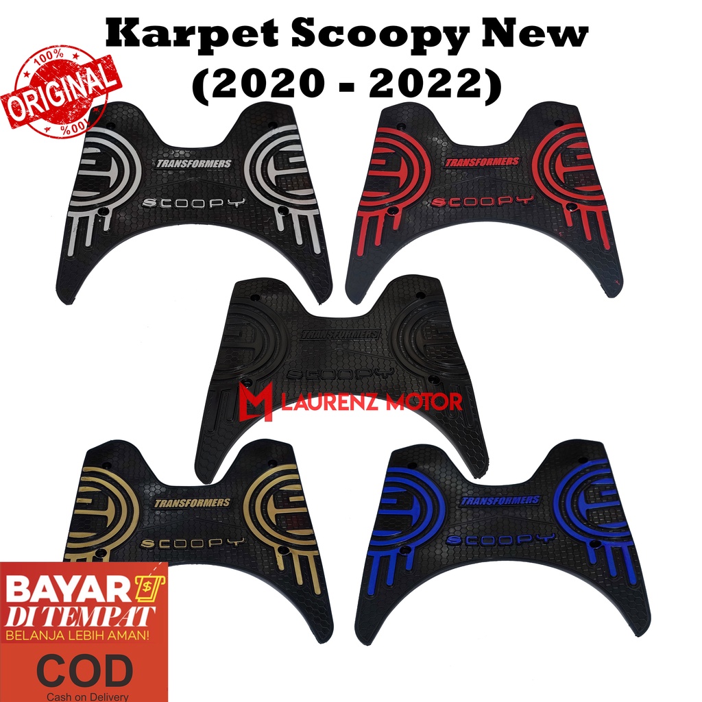 Karpet Honda Scoopy New 2020 2021 2022 Keset Bordes Pijakan Kaki Variasi