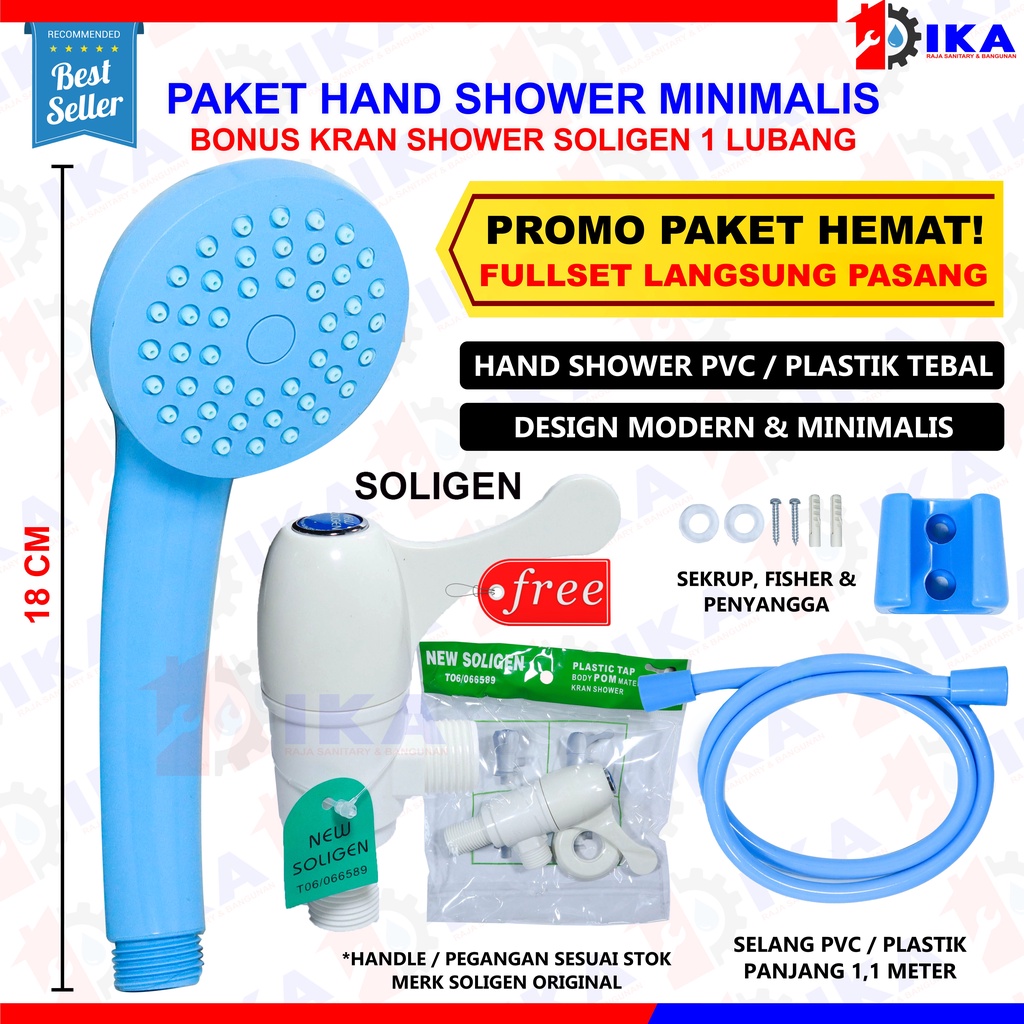 PAKET SHOWER PVC + KRAN SHOWER ON OFF LANGSUNG PASANG SUPER MURAH AIR DERAS EKONOMI