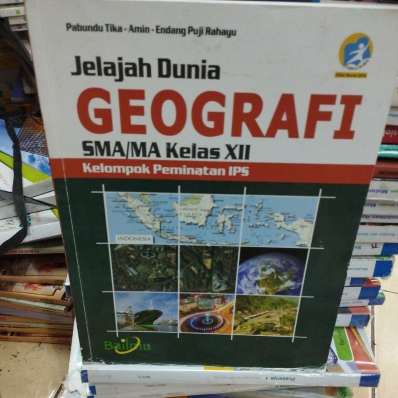 Geografi untuk SMA kelas 12 original bekas Bailmu