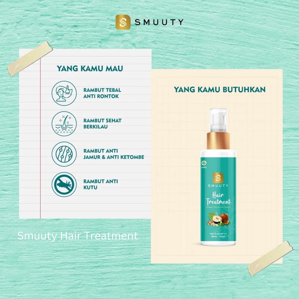 Smuuty Hair Treatment Bonus Emas Asli Murni 24 Karat