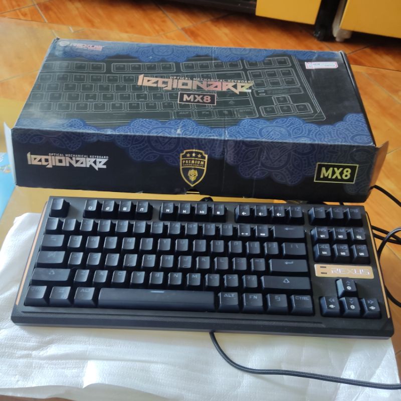 Keyboard Rexus Mechanical Keyboard MX8 BEKAS mulus