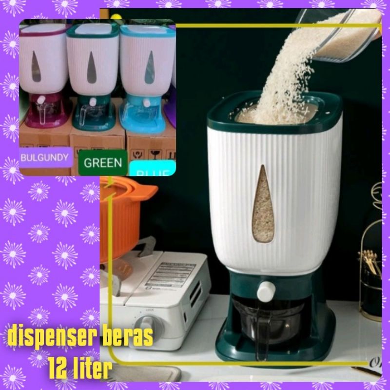 dispenser beras 12 liter