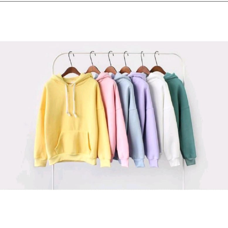 SWEATER CEWE JUMBO HOODIE WANITA BASIC POLOS