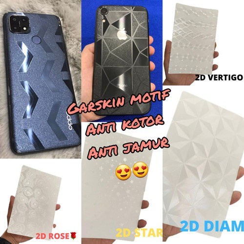 Hydrogel Skin Zenfone Laser ZE500KL / ZE550KL / ZE601KL Back Sticker Glitter Motif 2D