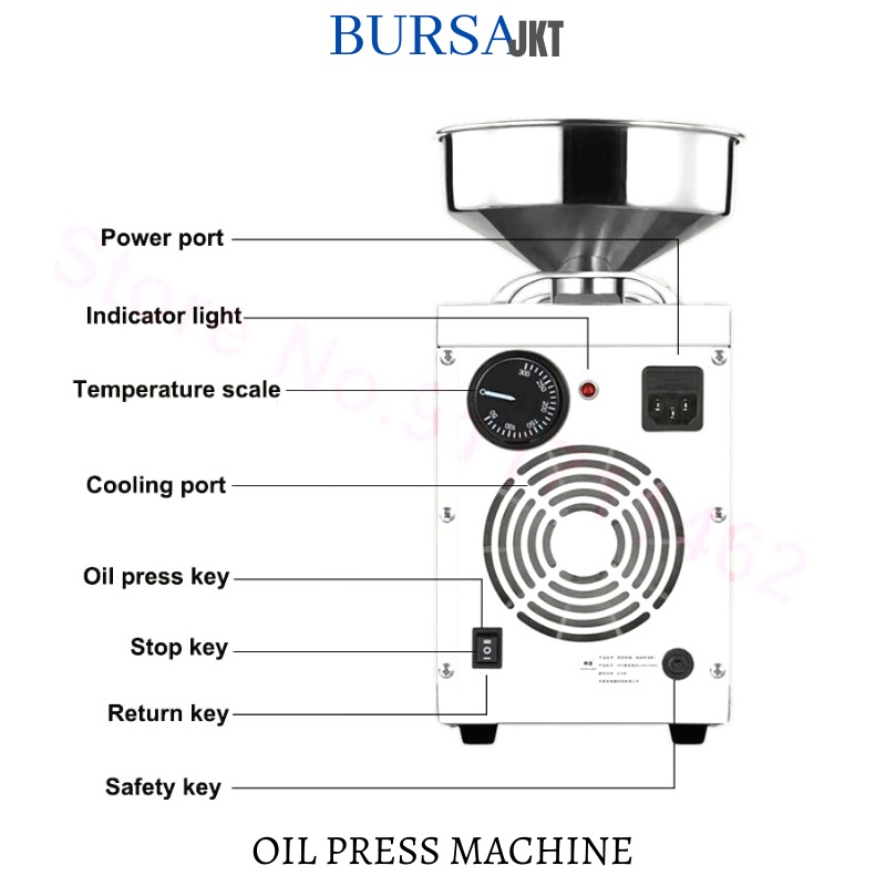 MESIN OIL PRESS EXTRAK MINYAK KACANG OTOMATIS