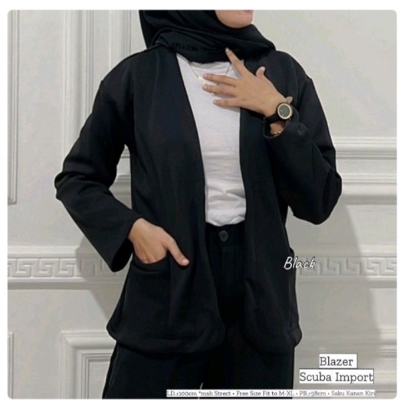 BLAZER NABILA SCUBA PREMIUM TEBAL GRM 280