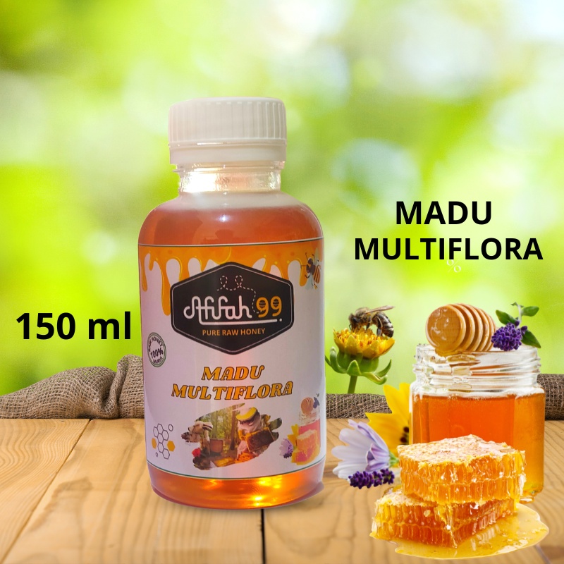 

Madu Afifah 99 Madu Murni Asli Nektar Multiflora 150 ml Grade A 100% Alami Pure Natural Raw Honey